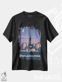 تیشرت مشکی طرح دار فیلادلفیا، تزئینی اثر ایدیااستورم استودیوز | immage.ir