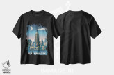 تیشرت مشکی طرح دار نیویورک، تزئینی اثر ایدیااستورم استودیوز | فروشگاه ایماژ