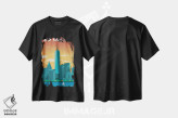 تیشرت مشکی طرح دار نیویورک ۲، تزئینی اثر ایدیااستورم استودیوز | فروشگاه ایماژ
