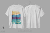 تیشرت سفید طرح دار سن دیگو، دکور معاصر اثر ایدیااستورم استودیوز | فروشگاه ایماژ