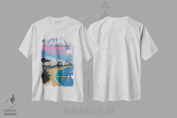 تیشرت سفید طرح دار کن، تایپوگرافی اثر ایدیااستورم استودیوز | immage.ir