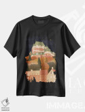 تیشرت مشکی طرح دار کاخ فرونتنک، تزئینی اثر ایتس فانی هو | immage.ir
