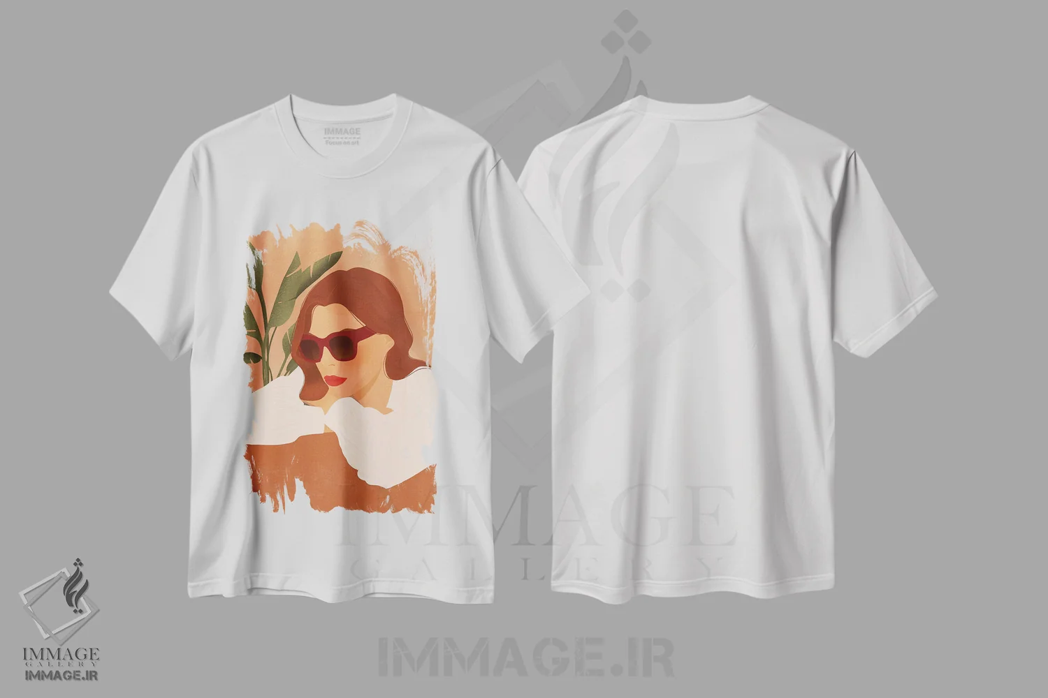 تیشرت سفید طرح دار کورتنی، تزئینی اثر ایتس فانی هو | immage.ir