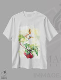 تیشرت سفید طرح دار تابستان، تزئینی اثر مارینا ایگناتووا | فروشگاه ایماژ