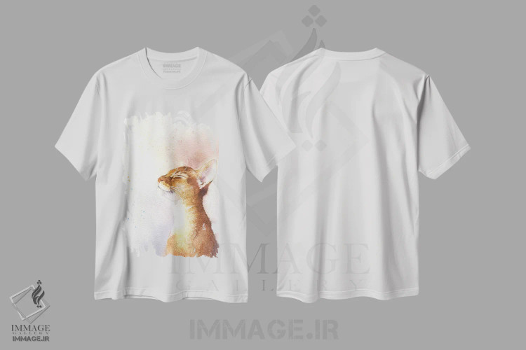 تیشرت سفید طرح دار احساس خوشبختی، مدیوم اثر مارینا ایگناتووا | فروشگاه ایماژ