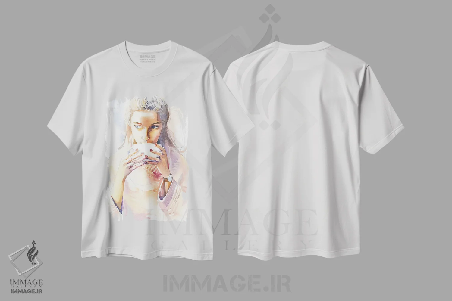 تیشرت سفید طرح دار شکلات صبحگاهی، مدیوم اثر مارینا ایگناتووا | immage.ir