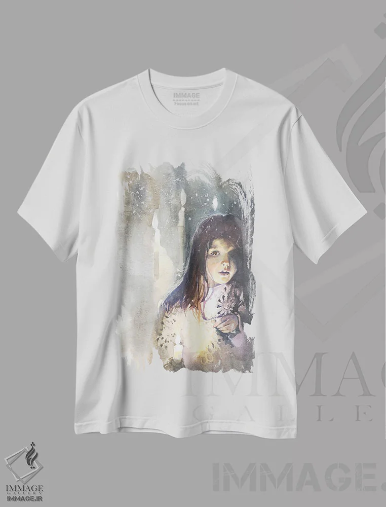 تیشرت سفید طرح دار یک ملاقات، مدیوم اثر مارینا ایگناتووا | immage.ir