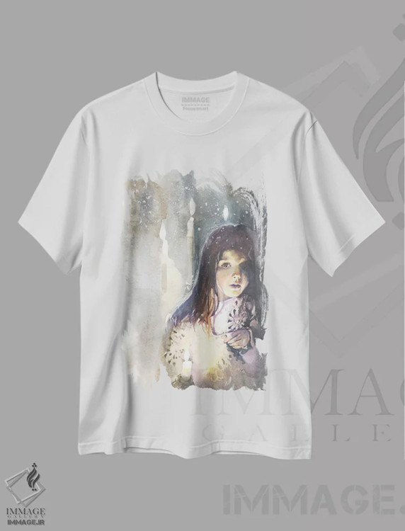 تیشرت سفید طرح دار یک ملاقات، مدیوم اثر مارینا ایگناتووا | immage.ir