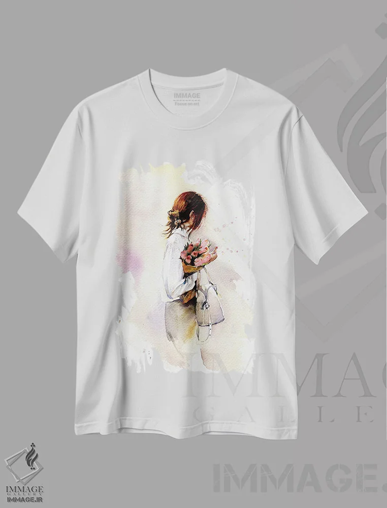 تیشرت سفید طرح دار تولیکام های حامل، دکور معاصر اثر مارینا ایگناتووا | immage.ir