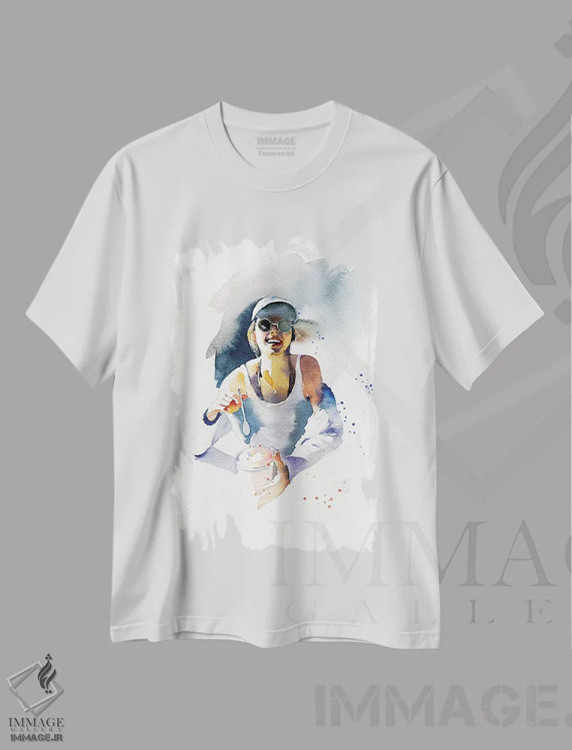 تیشرت سفید طرح دار بستنی، دکور معاصر اثر مارینا ایگناتووا | immage.ir