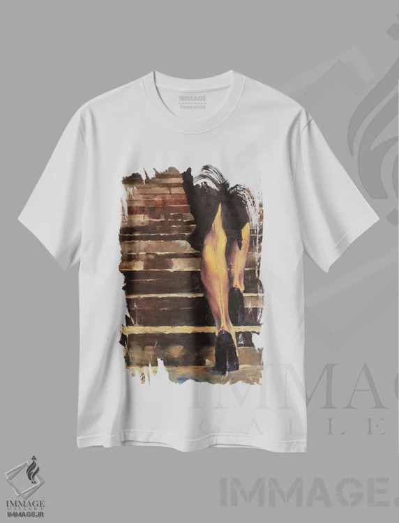 تیشرت سفید طرح دار شکوه قدیمی، هنر فاخر معاصر اثر ایگور شولمان | immage.ir