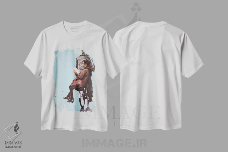 تیشرت سفید طرح دار دانش آموزان، دکور معاصر اثر ایگور شولمان | immage.ir