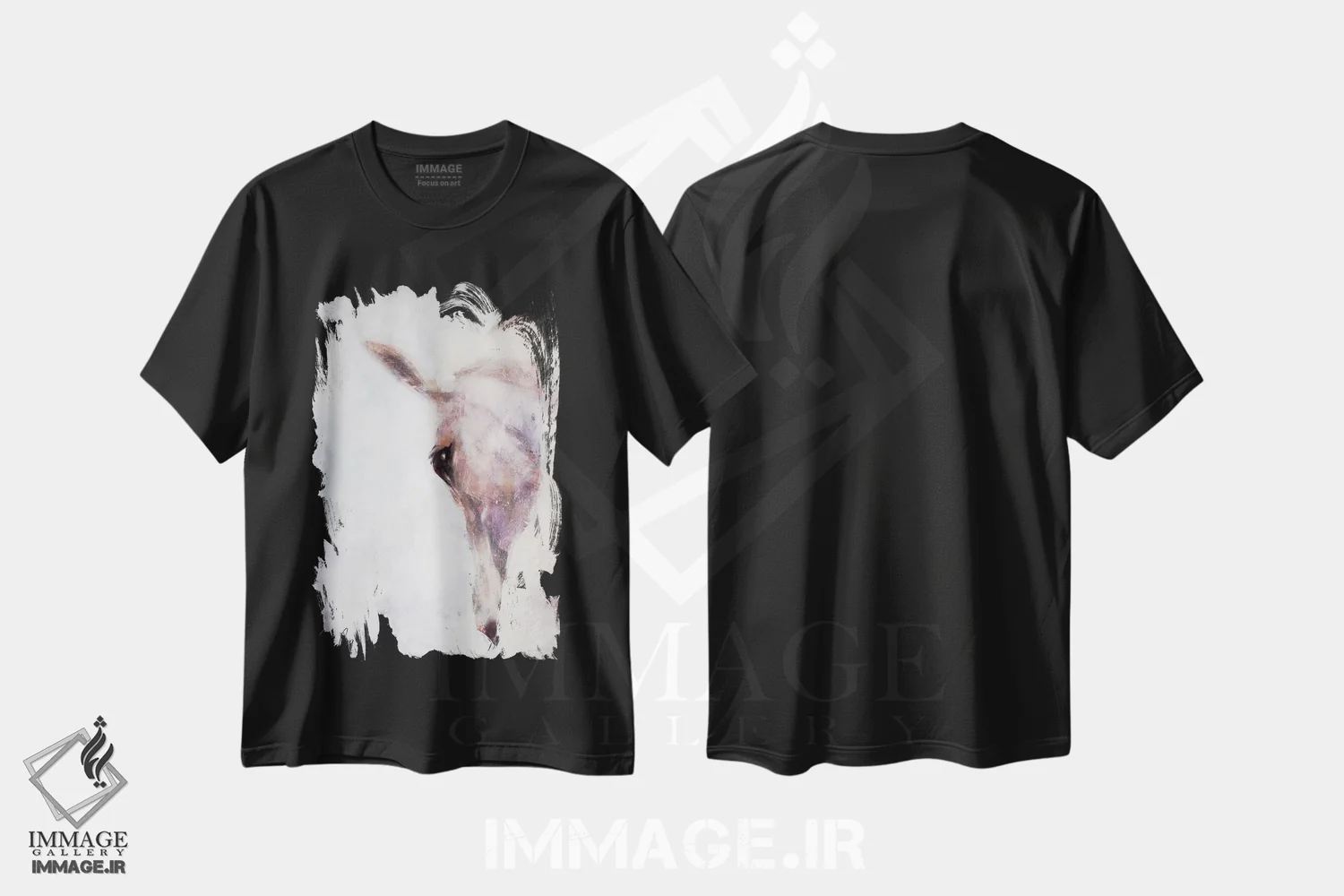 تیشرت مشکی طرح دار بوسفال، دکور معاصر اثر ایگور شولمان | immage.ir
