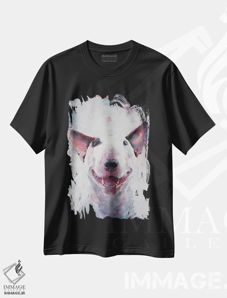 تیشرت مشکی طرح دار صبح بخیر!، هنر فاخر معاصر اثر ایگور شولمان | فروشگاه ایماژ