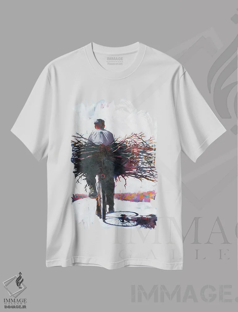 تیشرت سفید طرح دار رویاهای تابستانی، هنر فاخر معاصر اثر ایگور شولمان | immage.ir