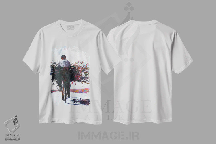 تیشرت سفید طرح دار رویاهای تابستانی، هنر فاخر معاصر اثر ایگور شولمان | immage.ir