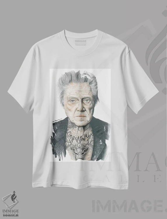 تیشرت سفید طرح دار نیکلسون اصلی، هنر فاخر معاصر اثر اینکد آیکونز | immage.ir