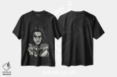 تیشرت مشکی طرح دار کلاغ، دست نقاشی و طراحی دستی اثر اینکد آیکونز | فروشگاه ایماژ