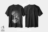 تیشرت مشکی طرح دار خون به پا خواهد شد، نقاشی و تصویرگری سیاه و سفید اثر اینکد آیکونز | immage.ir