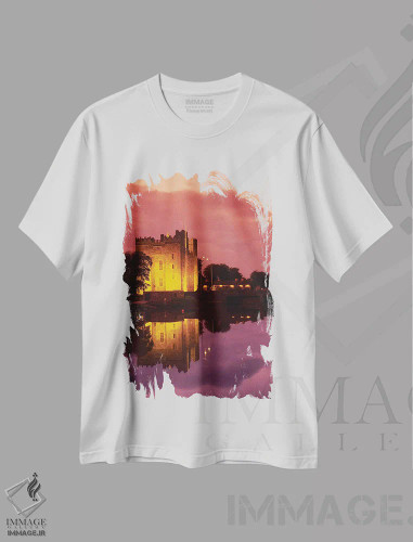تیشرت سفید طرح دار بانراتی، شهرستان کلر، ایرلند؛ قلعه بانراتی، مدیوم اثر ایریش ایمیج کالکشن | فروشگاه ایماژ