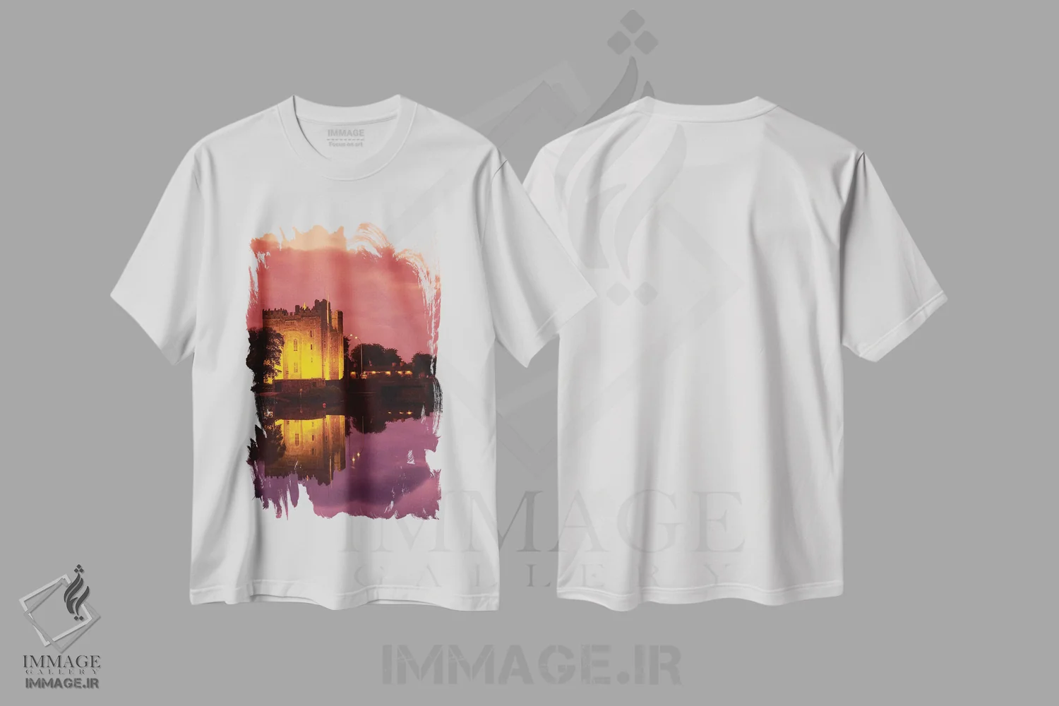 تیشرت سفید طرح دار بانراتی، شهرستان کلر، ایرلند؛ قلعه بانراتی، مدیوم اثر ایریش ایمیج کالکشن | فروشگاه ایماژ