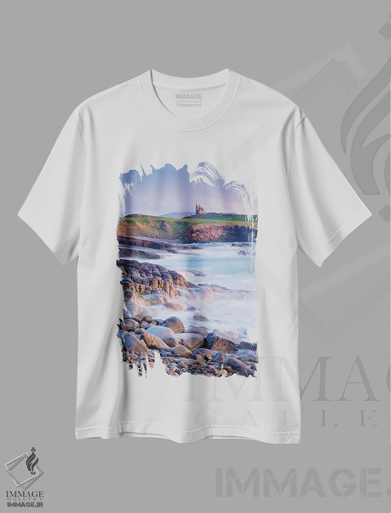 تیشرت سفید طرح دار آثار ایریش ایمیج کالکشن - فروشگاه ایماژ