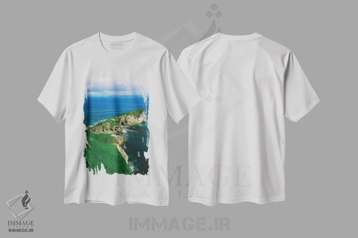 تیشرت سفید طرح دار آثار ایریش ایمیج کالکشن - immage.ir