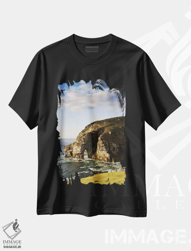 تیشرت مشکی طرح دار آثار ایریش ایمیج کالکشن - immage.ir