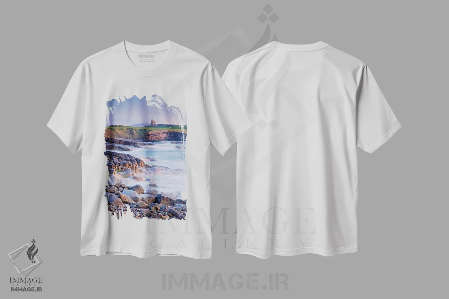تیشرت سفید طرح دار آثار ایریش ایمیج کالکشن - فروشگاه ایماژ