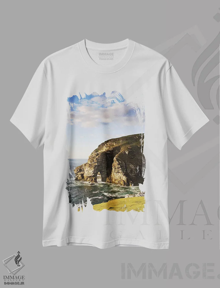 تیشرت سفید طرح دار آثار ایریش ایمیج کالکشن - فروشگاه ایماژ