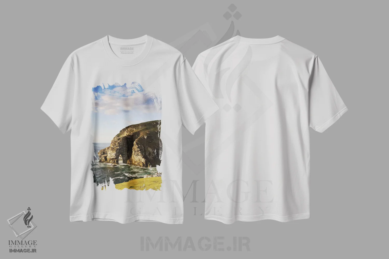 تیشرت سفید طرح دار آثار ایریش ایمیج کالکشن - فروشگاه ایماژ