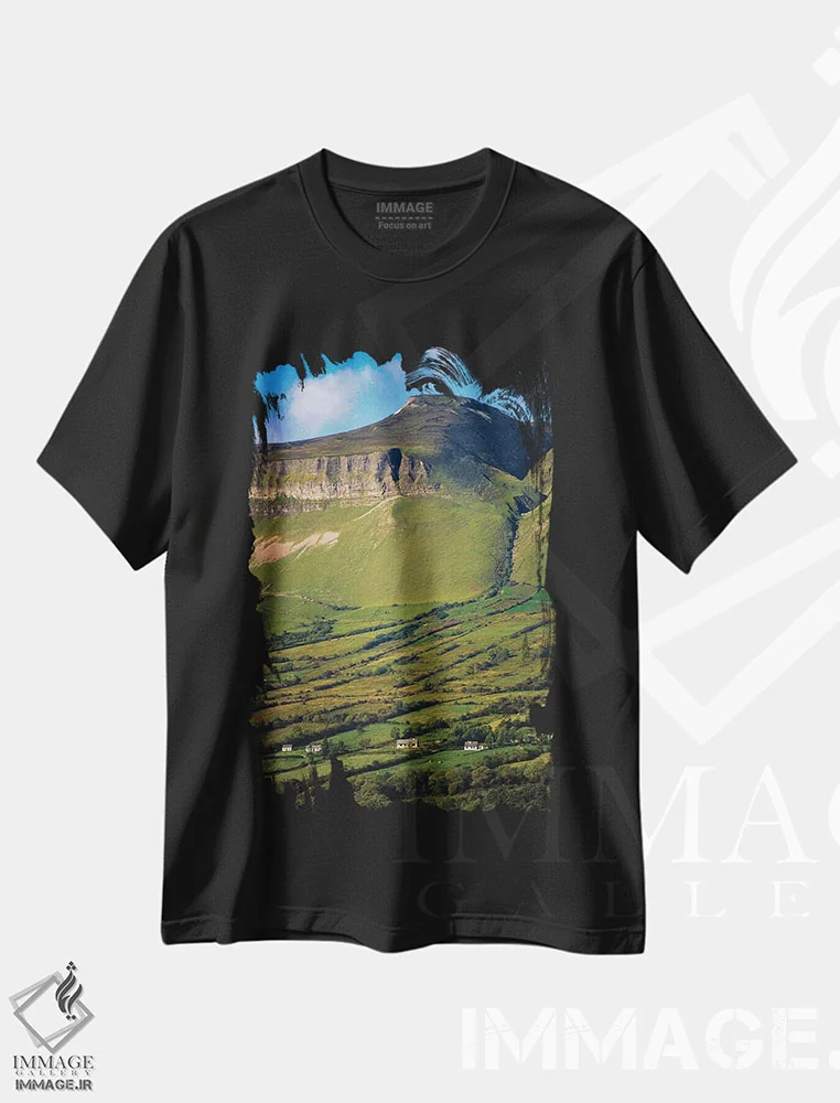 تیشرت مشکی طرح دار آثار ایریش ایمیج کالکشن - immage.ir