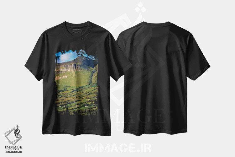 تیشرت مشکی طرح دار آثار ایریش ایمیج کالکشن - immage.ir