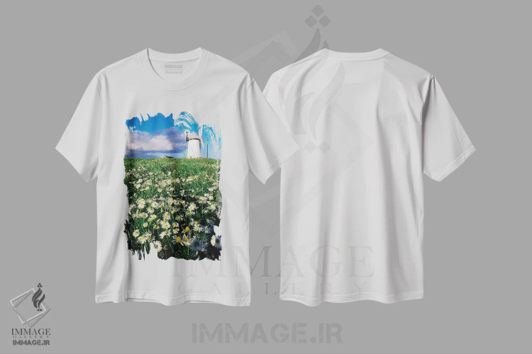 تیشرت سفید طرح دار آثار ایریش ایمیج کالکشن - immage.ir
