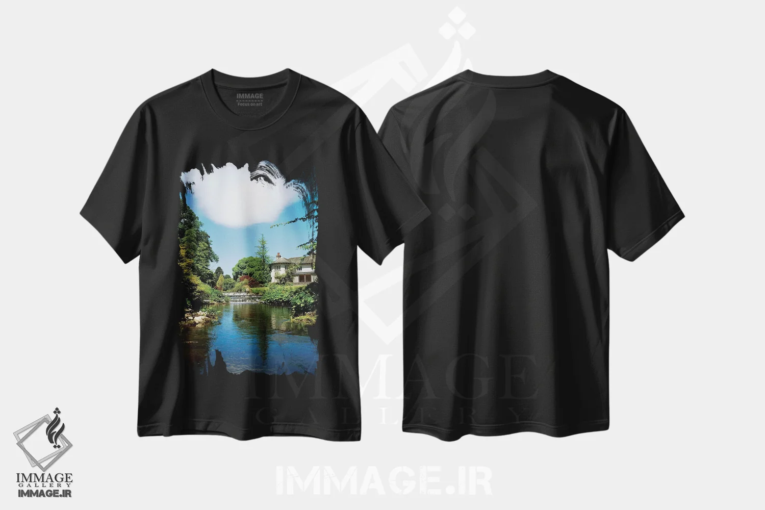 تیشرت مشکی طرح دار آثار ایریش ایمیج کالکشن - immage.ir
