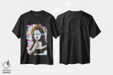 تیشرت مشکی طرح دار راز مونـا، مدیوم اثر اینس کاپلون | فروشگاه ایماژ