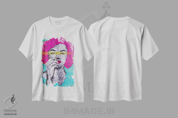 تیشرت سفید طرح دار نقص شگفت انگیز I، هنر فاخر معاصر اثر اینس کاپلون | فروشگاه ایماژ