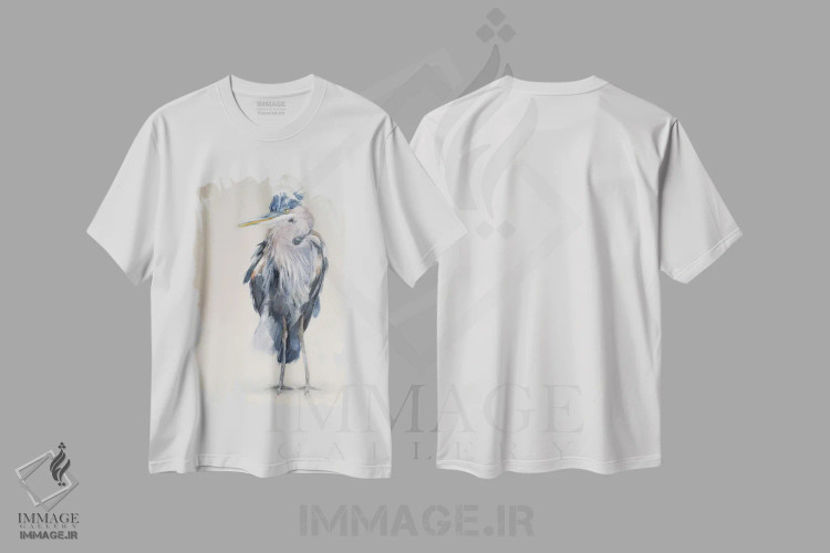 تیشرت سفید طرح دار ظرافت، دکور معاصر اثر ایرینا خورت | immage.ir