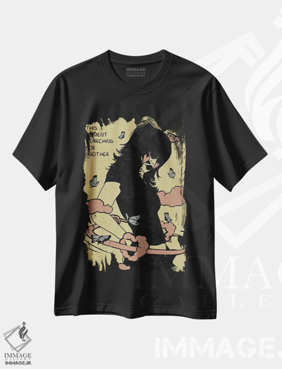 تیشرت مشکی طرح دار آثار ایلو ناتیکا - فروشگاه ایماژ