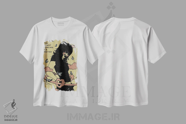 تیشرت سفید طرح دار آثار ایلو ناتیکا - immage.ir