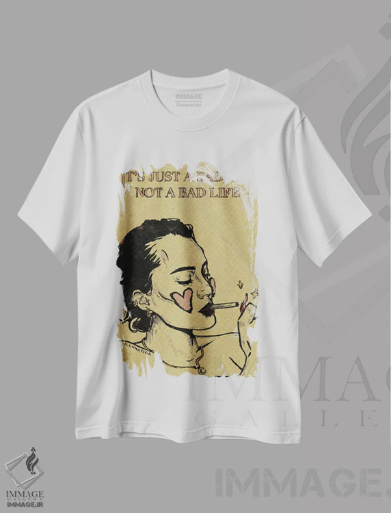 تیشرت سفید طرح دار آثار ایلو ناتیکا - immage.ir