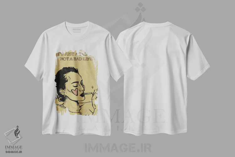 تیشرت سفید طرح دار آثار ایلو ناتیکا - immage.ir