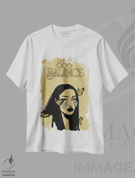 تیشرت سفید طرح دار عدد فرشته ۸۸۸، دکوراسیون جایگزین اثر ایلو ناتیکا | immage.ir