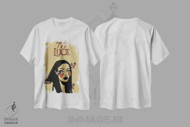 تیشرت سفید طرح دار عدد فرشته ۷۷۷، دکوراسیون جایگزین اثر ایلو ناتیکا | فروشگاه ایماژ