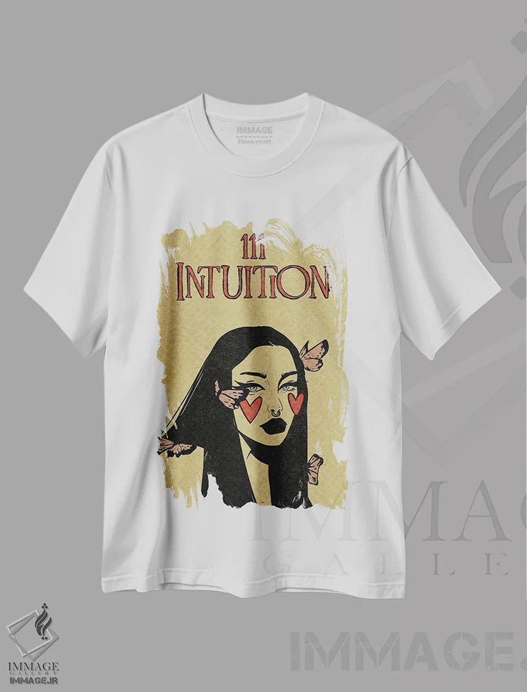 تیشرت سفید طرح دار عدد فرشته ۱۱۱، دکوراسیون جایگزین اثر ایلو ناتیکا | فروشگاه ایماژ
