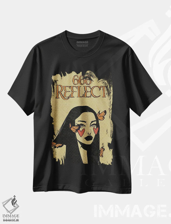 تیشرت مشکی طرح دار عدد فرشته ۶۶۶، دکوراسیون جایگزین اثر ایلو ناتیکا | immage.ir