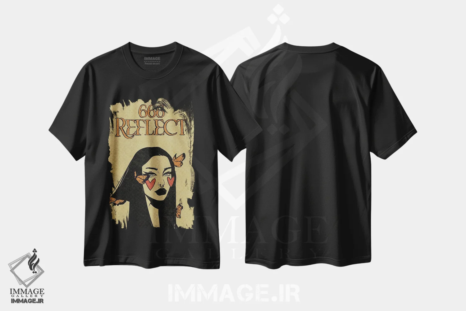 تیشرت مشکی طرح دار عدد فرشته ۶۶۶، دکوراسیون جایگزین اثر ایلو ناتیکا | immage.ir