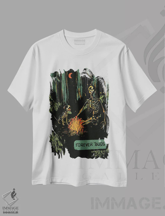 تیشرت سفید طرح دار دوستان همیشگی، دکوراسیون جایگزین اثر ایلو ناتیکا | immage.ir