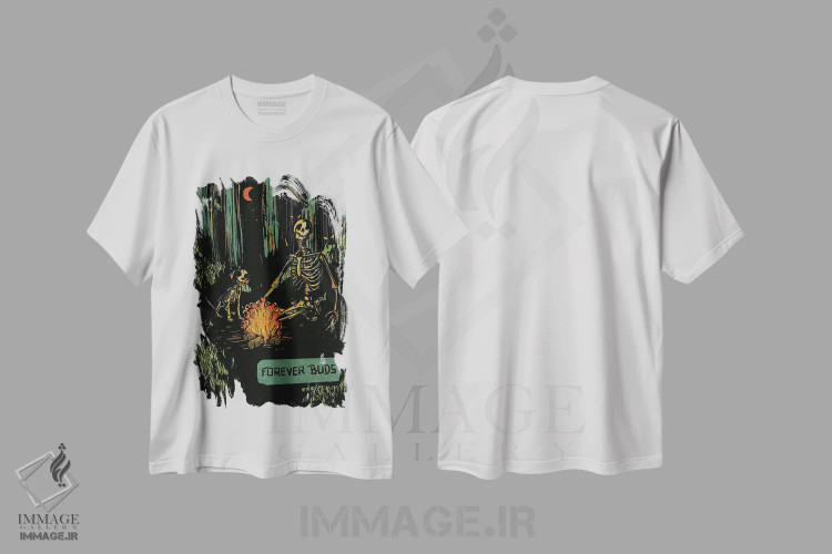 تیشرت سفید طرح دار دوستان همیشگی، دکوراسیون جایگزین اثر ایلو ناتیکا | immage.ir
