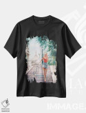 تیشرت مشکی طرح دار فرشته مقرب مونمارتر، دکور معاصر اثر ایزابل ماهه | فروشگاه ایماژ